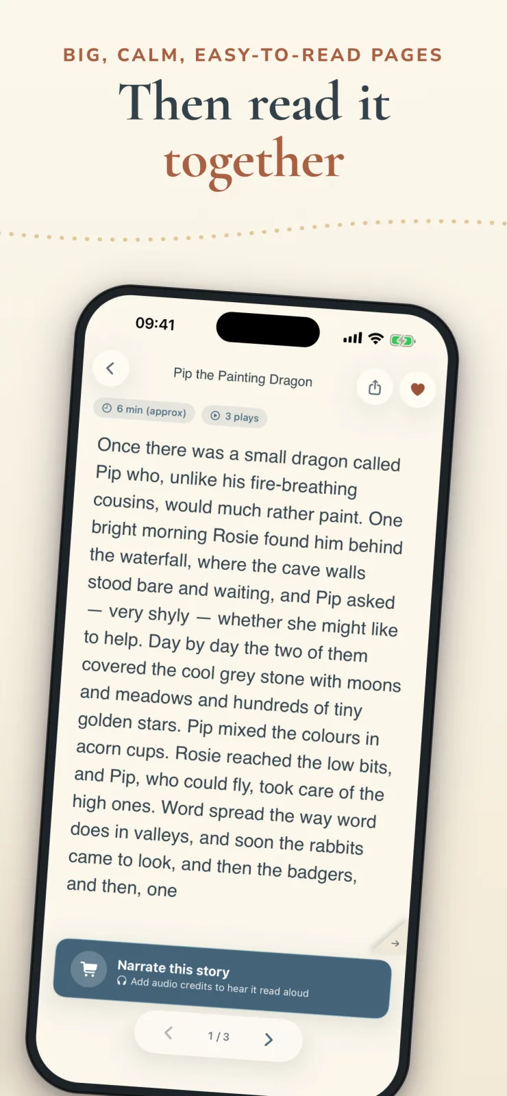 Bedtime Story Maker on iPhone, screenshot 3