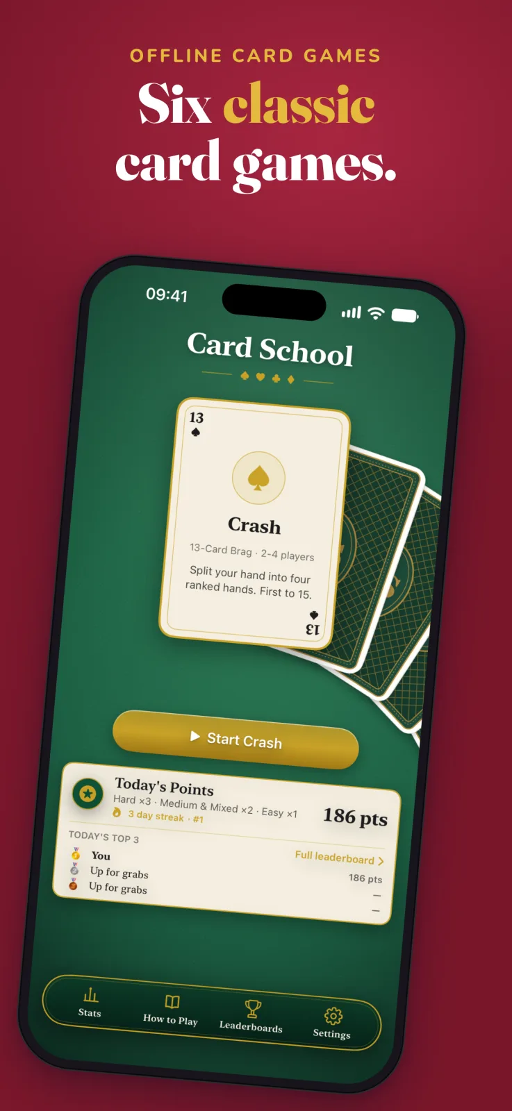 Card School on iPhone, screenshot 1