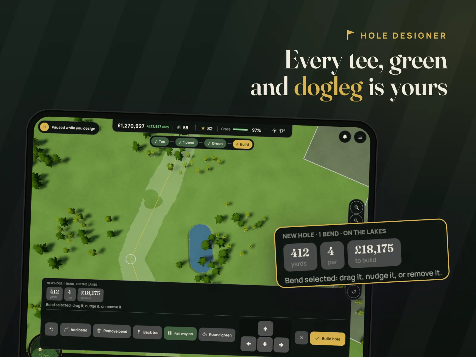Fairways on iPad, screenshot 2