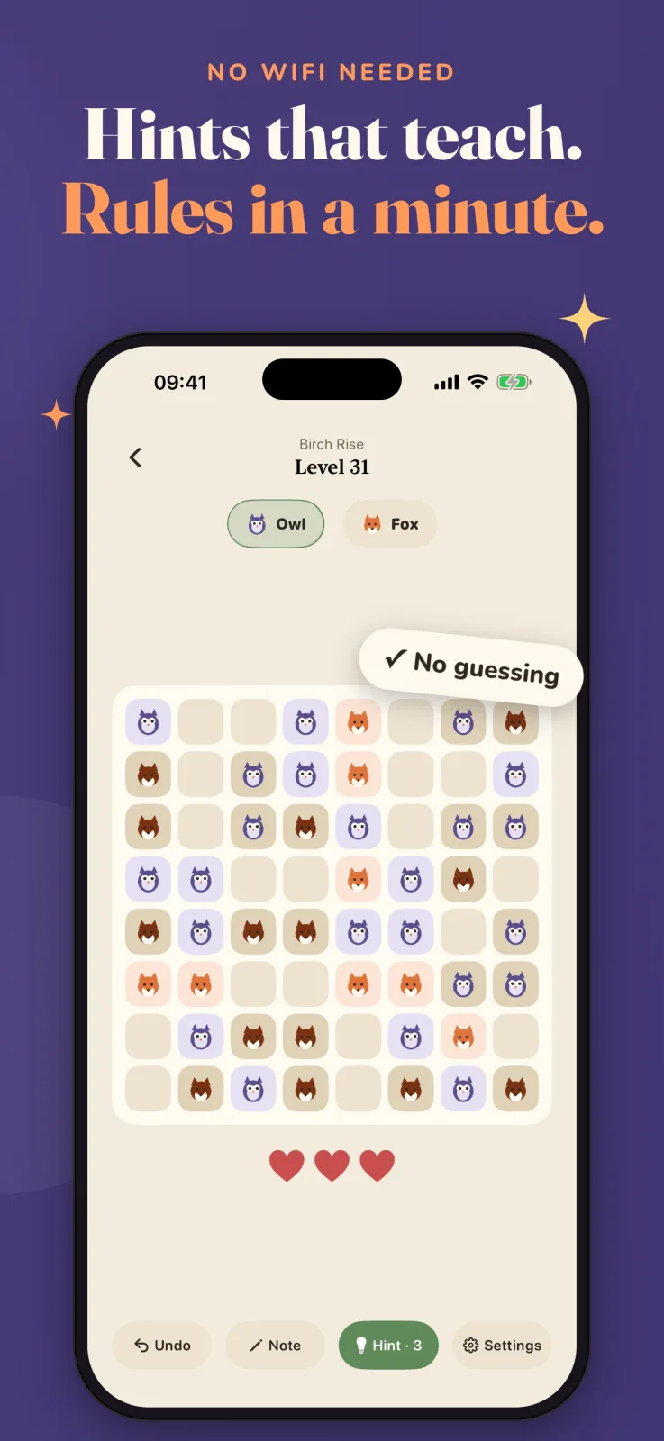 Hoot & Fox on iPhone, screenshot 2